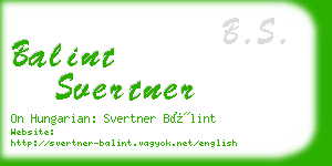 balint svertner business card